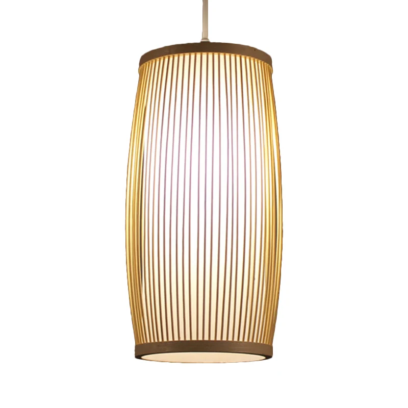 Cilinder Eetkamer Hanglamp Bamboe Moderne Hanglamp Beige Clearhalo