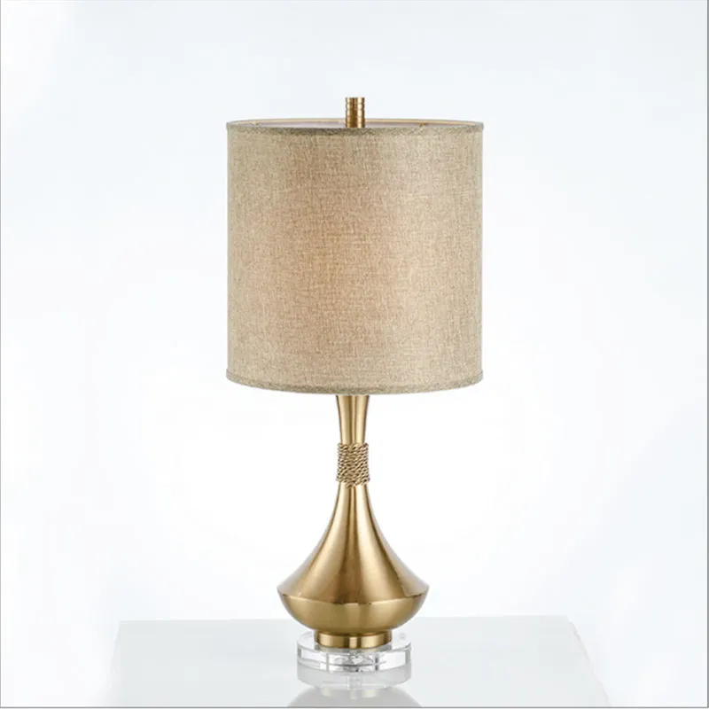 Cilinder Studielamp Traditioneel Stof 1 Lamp Wit/Beige Leesboeklamp met metalen voet Clearhalo