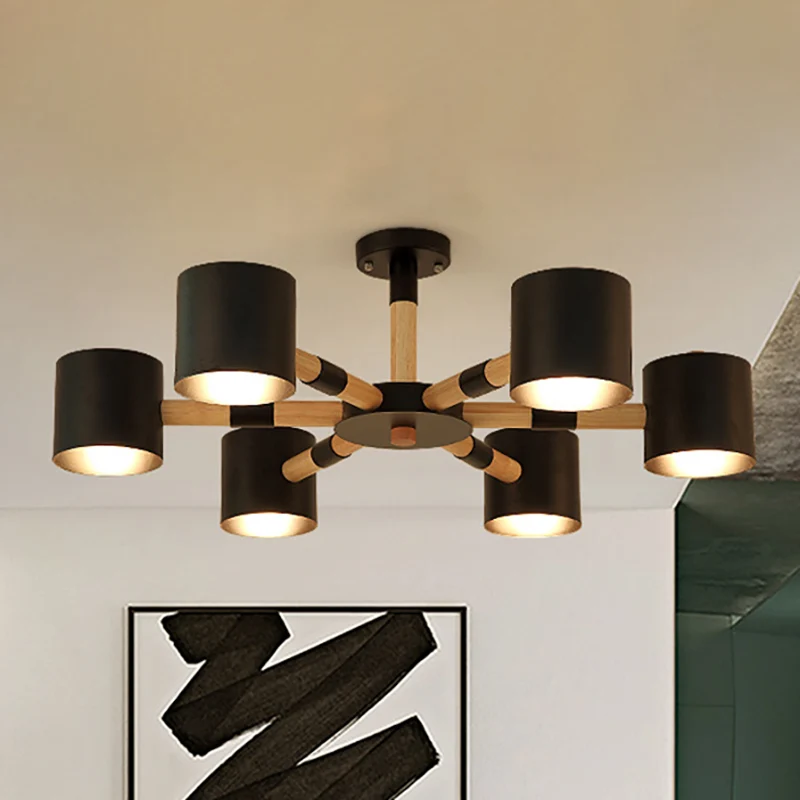 Cilinder Woonkamer Hanglampen Metalen Noordse Hanglamp Clearhalo