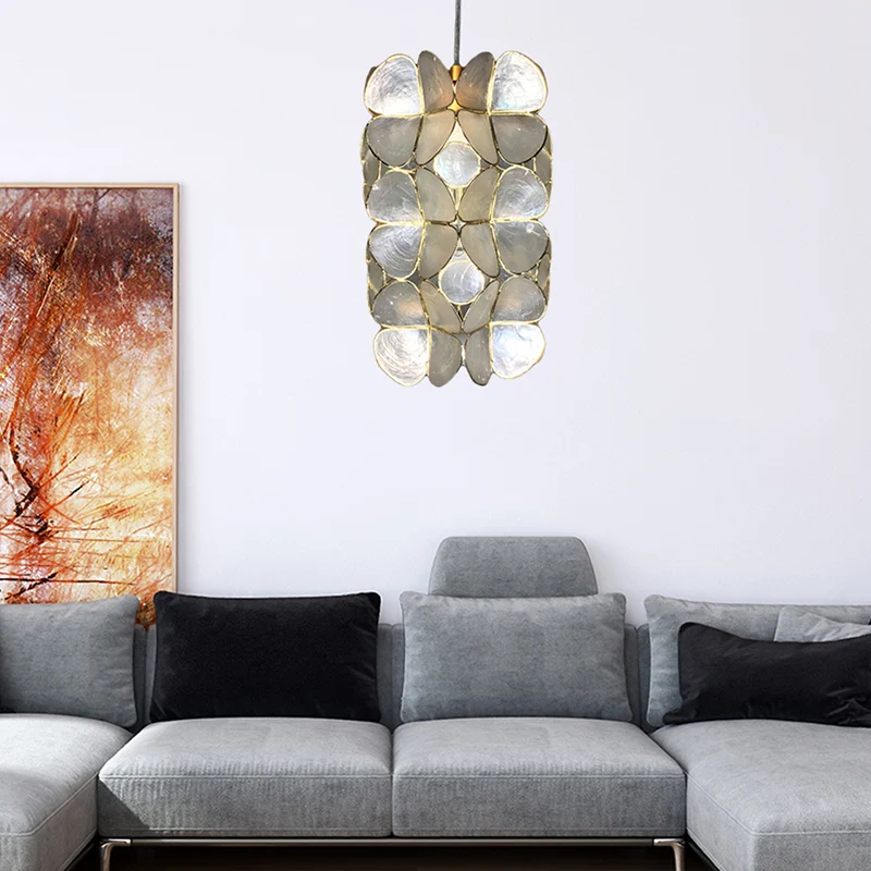 Cilinderhuls hangende hanglamp Eenvoudig 1 licht zilveren ophanghanger voor woonkamer Clearhalo