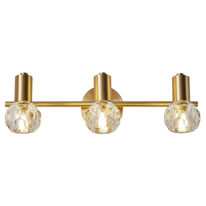 Circle Vanity Wall-verlichtingsarmaturen Moderne luxe stijl Koperen ijdelheidslampen Clearhalo