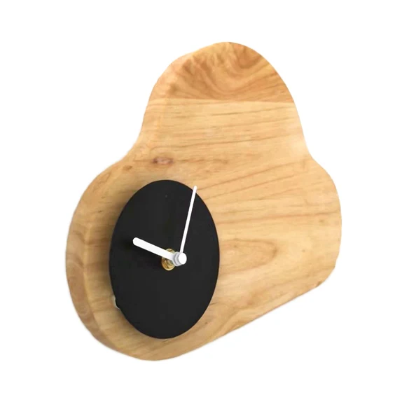 Cloud Jongens Meisjes Slaapkamer Wandverlichting met Klok Houten Cartoon Wandlamp Beige Clearhalo