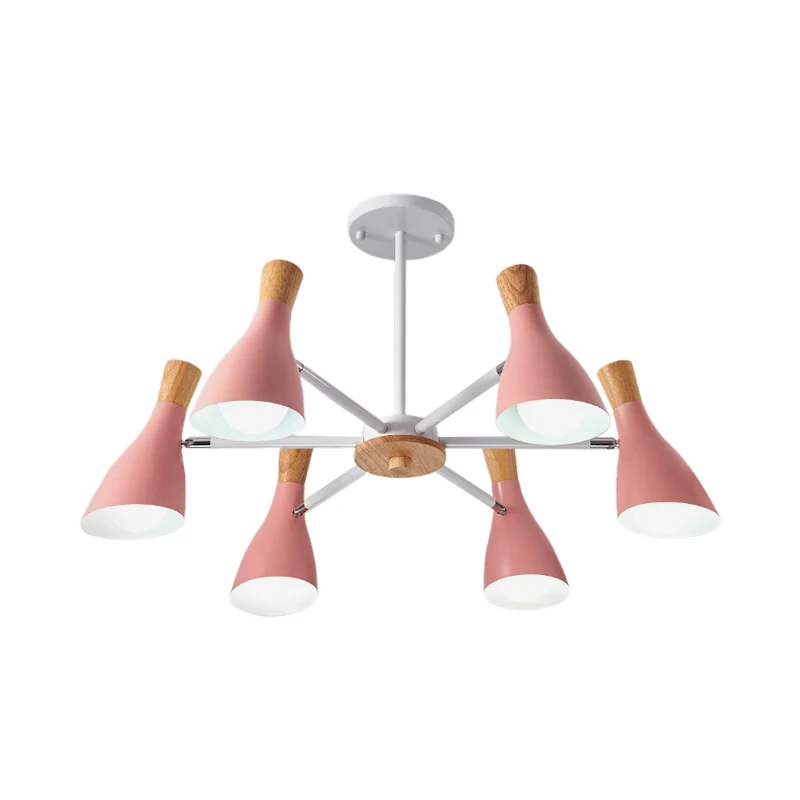 Cone Woonkamer Hanglampen Metaal 6 Lampen Moderne Stijl Kroonluchter Clearhalo