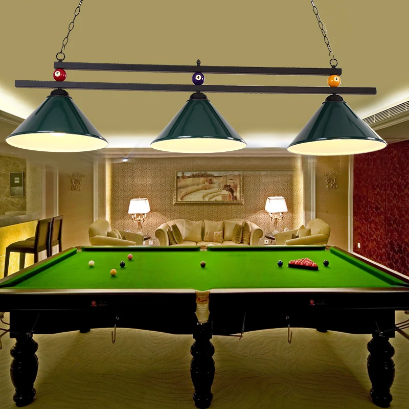 Conisch metallic biljartlichtfabriek 3-koppig binneneilandverlichtingsarmatuur zwart/rood/blauw Clearhalo