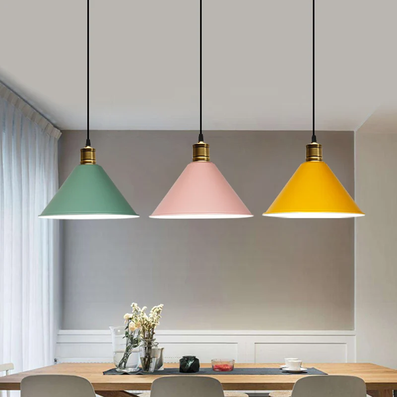 Conische hangende hanglamp Scandinavische stijl, metalen restaurant-downlight-hanger Clearhalo