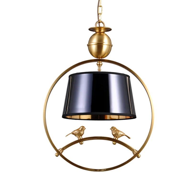 Conische hanglamp van textiel, traditioneel, 1-lichts hangend plafondlamp voor woonkamer wit/zwart/rood Clearhalo