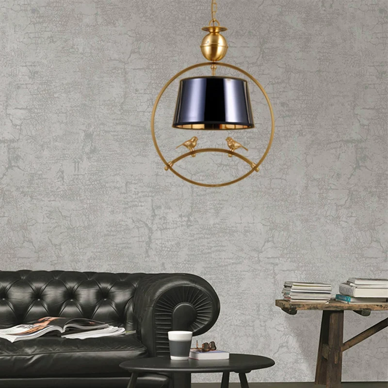 Conische hanglamp van textiel, traditioneel, 1-lichts hangend plafondlamp voor woonkamer wit/zwart/rood Clearhalo