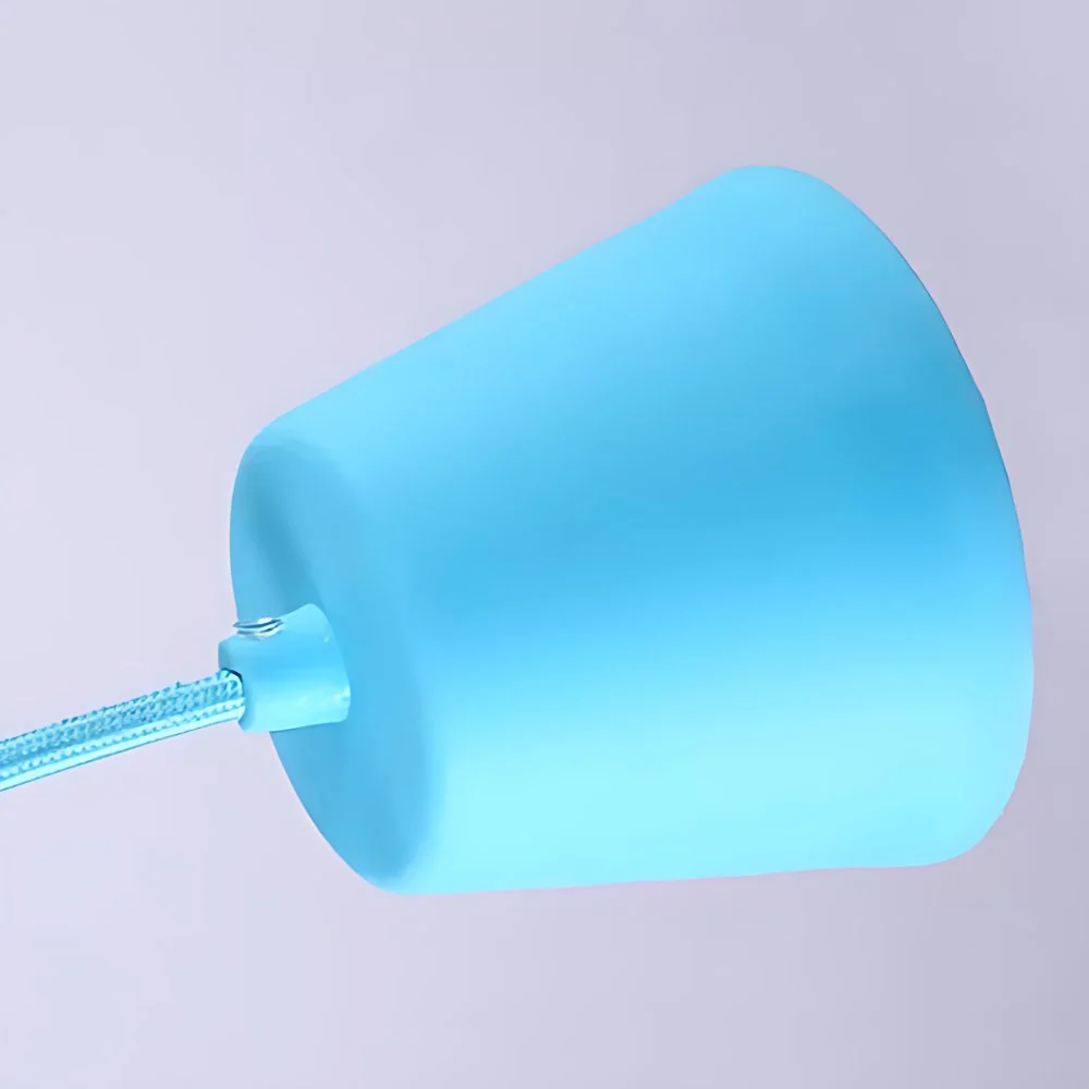 Conische hanglamp voor kinderen, metaal, enkele kop, felgekleurde hanglamp voor speelkamer Clearhalo