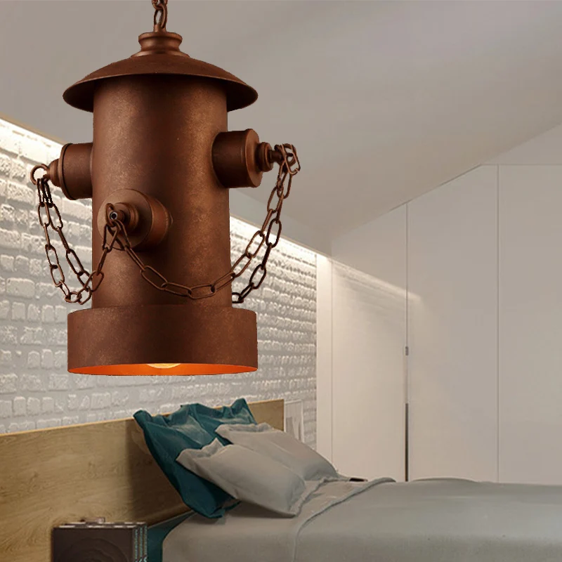 Creatieve brandkraan hanglamp metallic 1-lichts hanglamp voor restaurantbar Clearhalo
