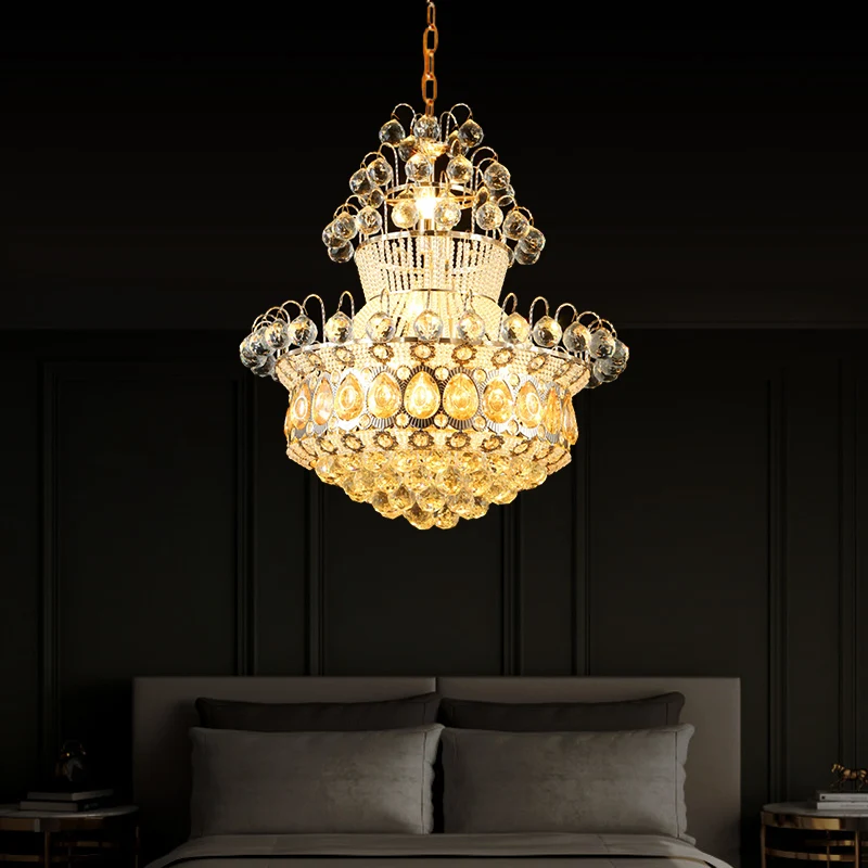 Creel Helder Kristallen Stands en Ballen Hanger Mid-Century 10 Lampen Eetkamer Kroonluchter Lamp Clearhalo