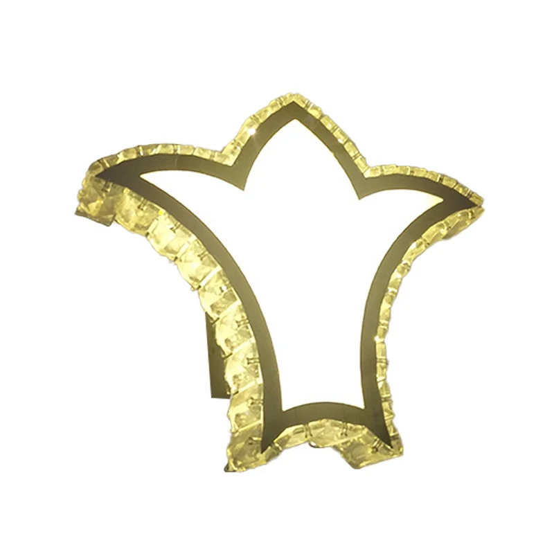 Crown wandlamp schans modernistisch helder K9 kristal LED witte wandverlichting wit/warm/2 kleuren licht Clearhalo