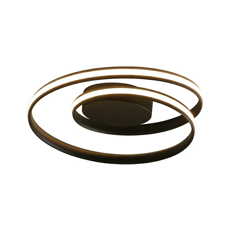 Curling inbouwplafondlamp Eenvoudige aluminium LED semi-inbouwlamp voor slaapkamer Clearhalo