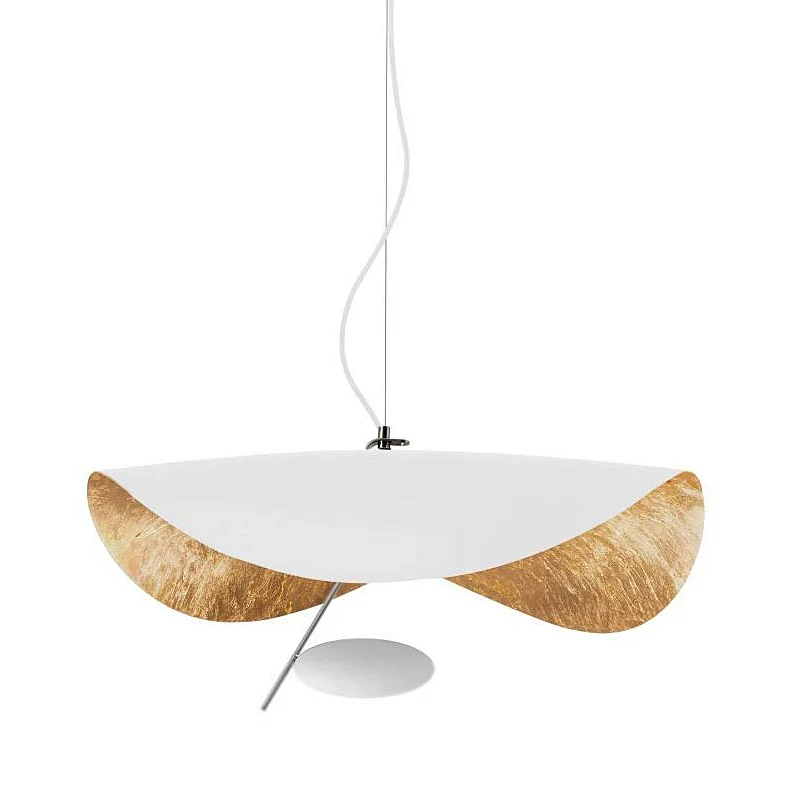 Designer hanglamp met 1 lamp, hoedvormige plafondlamp met metalen kap voor restaurant Clearhalo
