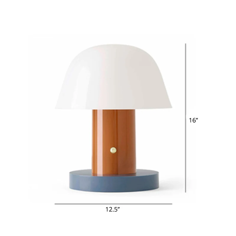 Designer paddestoelvormig nachtkastje licht metaal 2-lichts woonkamer accentlamp Clearhalo