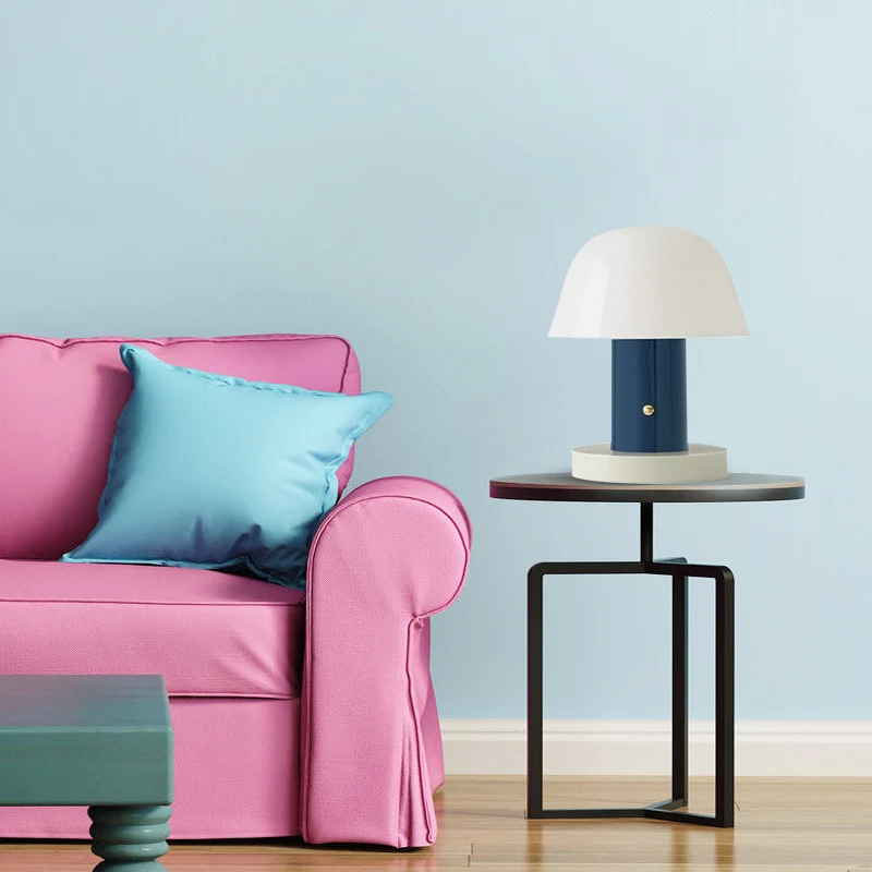 Designer paddestoelvormig nachtkastje licht metaal 2-lichts woonkamer accentlamp Clearhalo