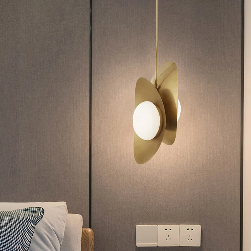 Designer Pebble hanglampset opaal matglas 2 lampen postmoderne stijl hanglamp zwart-goud/goud Clearhalo
