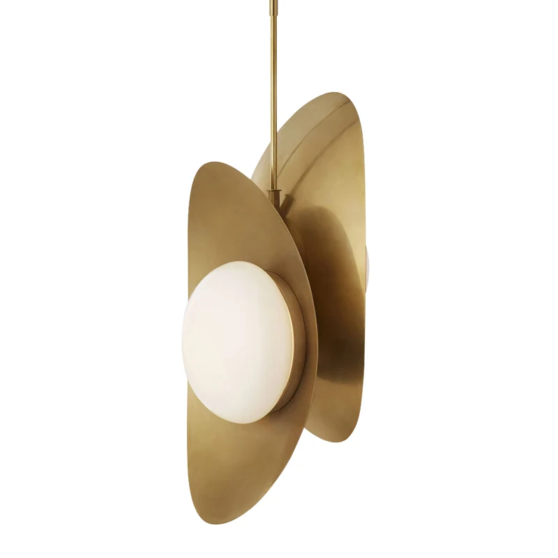 Designer Pebble hanglampset opaal matglas 2 lampen postmoderne stijl hanglamp zwart-goud/goud Clearhalo