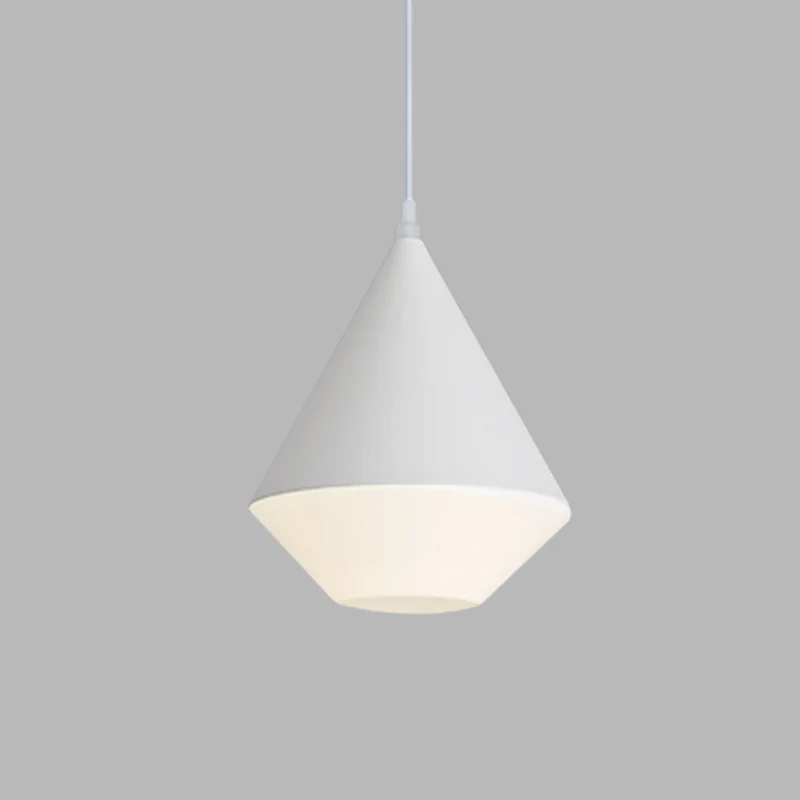 Diamanten plafondlamp moderne acryl LED witte hanglamp boven eettafel Clearhalo