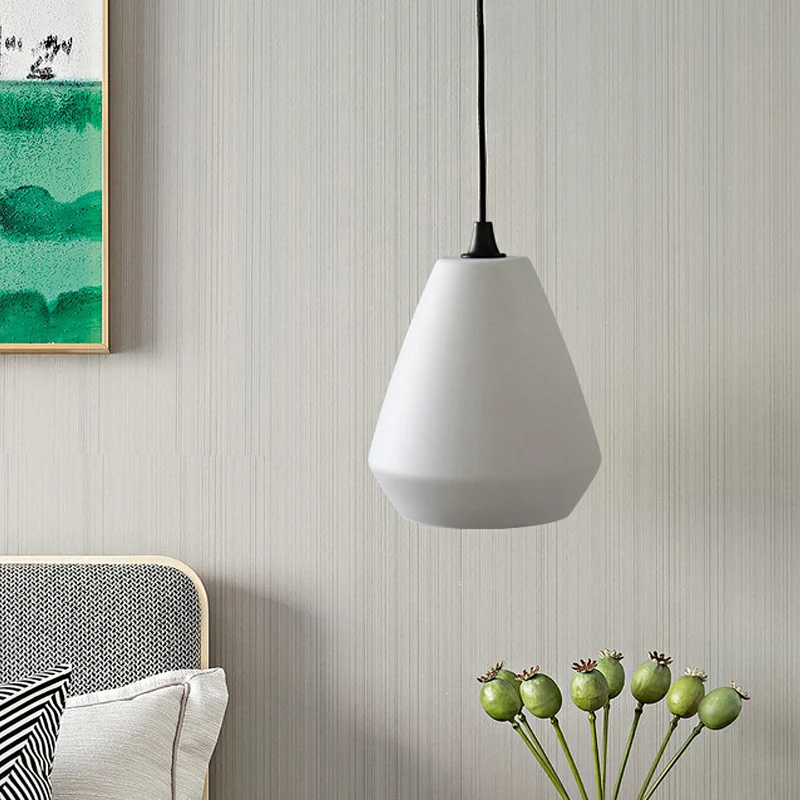 Diamond Suspension Hanger Modernistisch Crème/Amber/Rookglas 1 Licht Hanglamp Armatuur voor Eetkamer Clearhalo