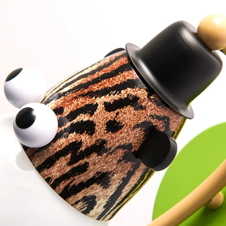 Dierenkop kleuterschool wandlamp metaal enkel licht modern schattig schanslamp groen Clearhalo
