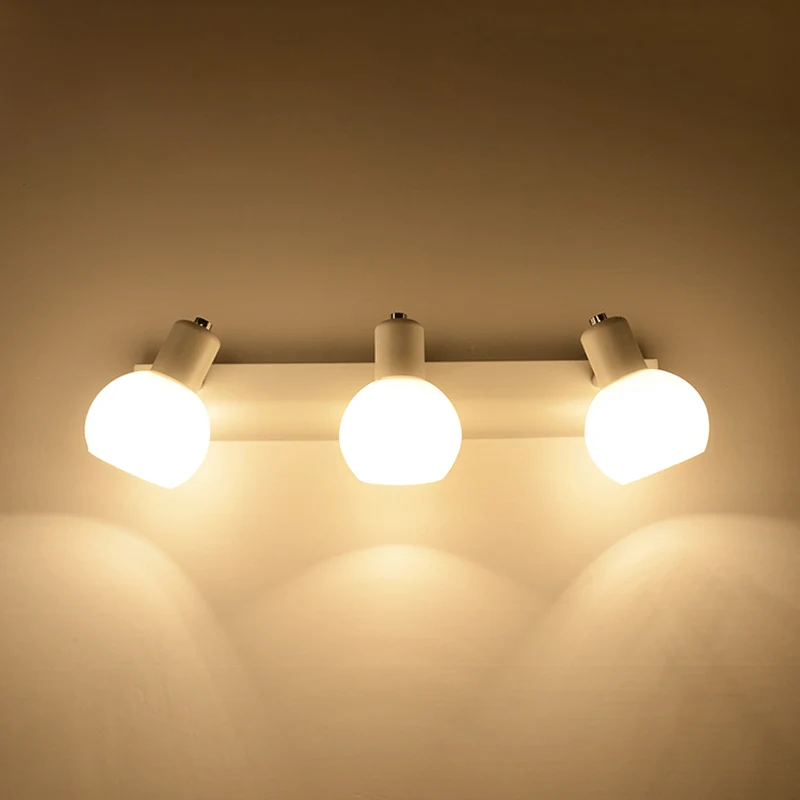 Dome Bath Vanity Light Armatuur Minimalistisch Satijn Opaal Glas Wandmontage Verlichting Clearhalo