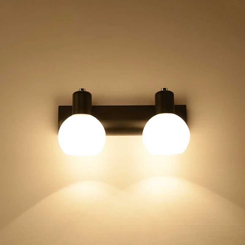 Dome Bath Vanity Light Armatuur Minimalistisch Satijn Opaal Glas Wandmontage Verlichting Clearhalo
