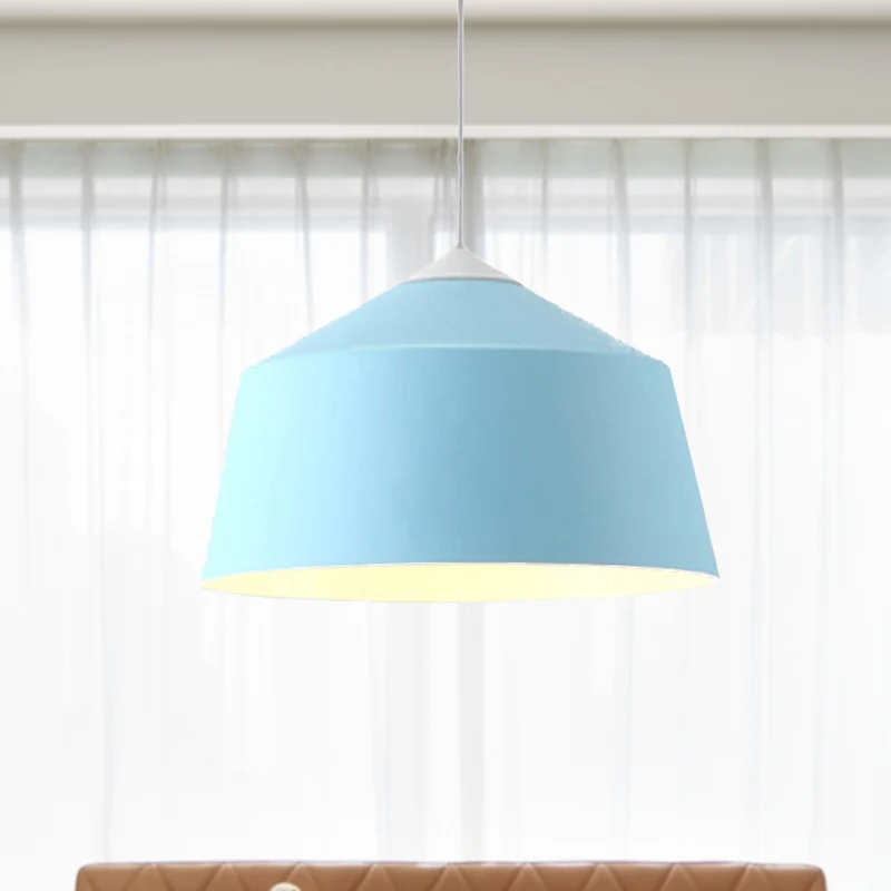 Dome Hanglamp Nordic Metaal 1-lichts Zwart/Grijs/Roze Hangende Plafondlamp Clearhalo