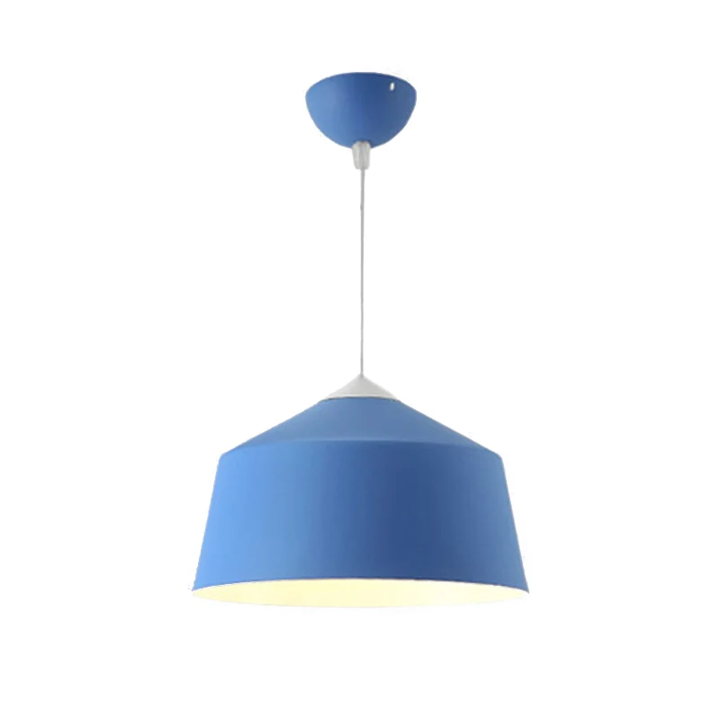 Dome Hanglamp Nordic Metaal 1-lichts Zwart/Grijs/Roze Hangende Plafondlamp Clearhalo