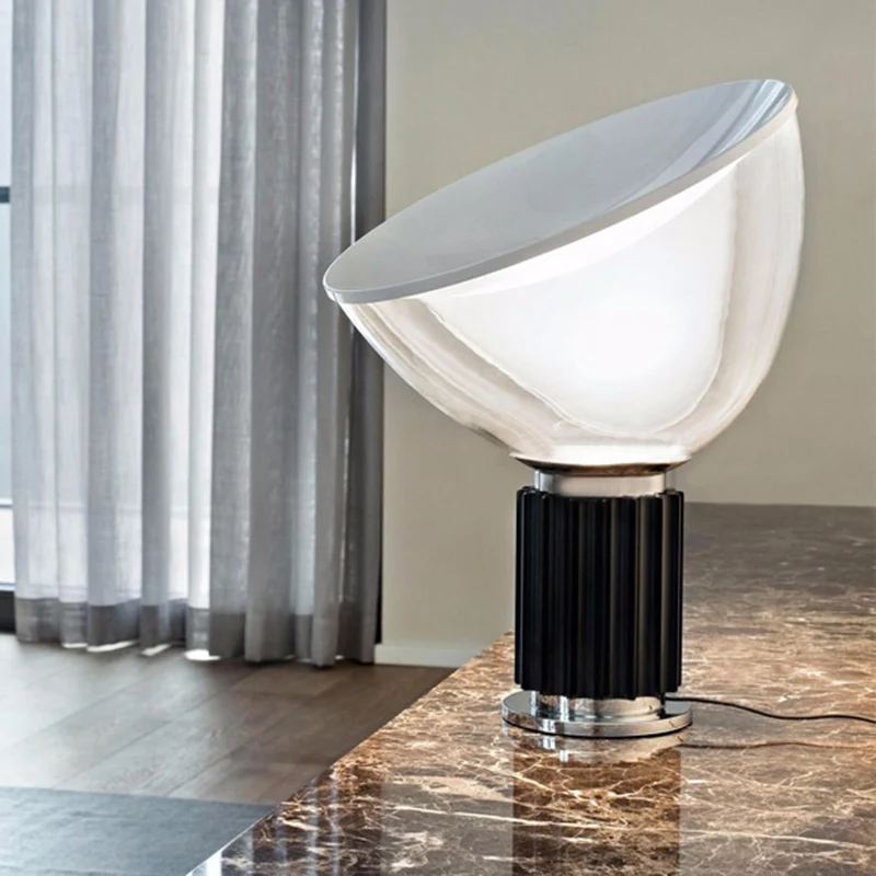 Dome Nachtkastje Lamp Modernistisch Helder Glas 1 Lamp 14,5"/19,5" Breed Zwart Leesboeklicht Clearhalo