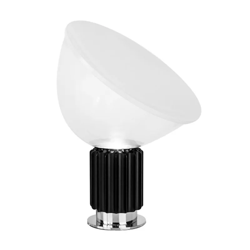 Dome Nachtkastje Lamp Modernistisch Helder Glas 1 Lamp 14,5"/19,5" Breed Zwart Leesboeklicht Clearhalo