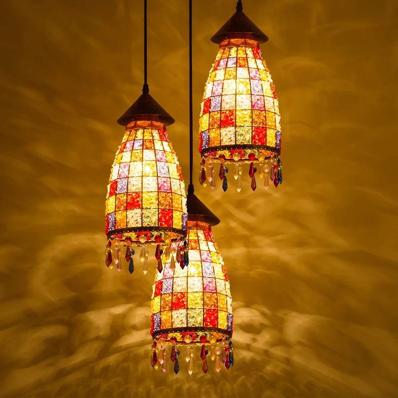 Dome Shade Bar Multi Light Hanglamp Vintage Metaal 3 Kops Zwarte Plafondlamp met Lineaire/Ronde Luifel Clearhalo