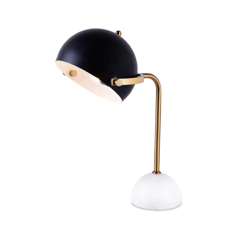 Dome Task Lighting Modernisme Metaal 1 kop Zwart leesboeklicht met gebogen arm Clearhalo