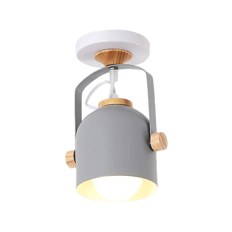 Draaibare gangbeker-plafondlamp Metaal Eén lamp Macaron Loft Snoepkleurig plafondarmatuur Clearhalo