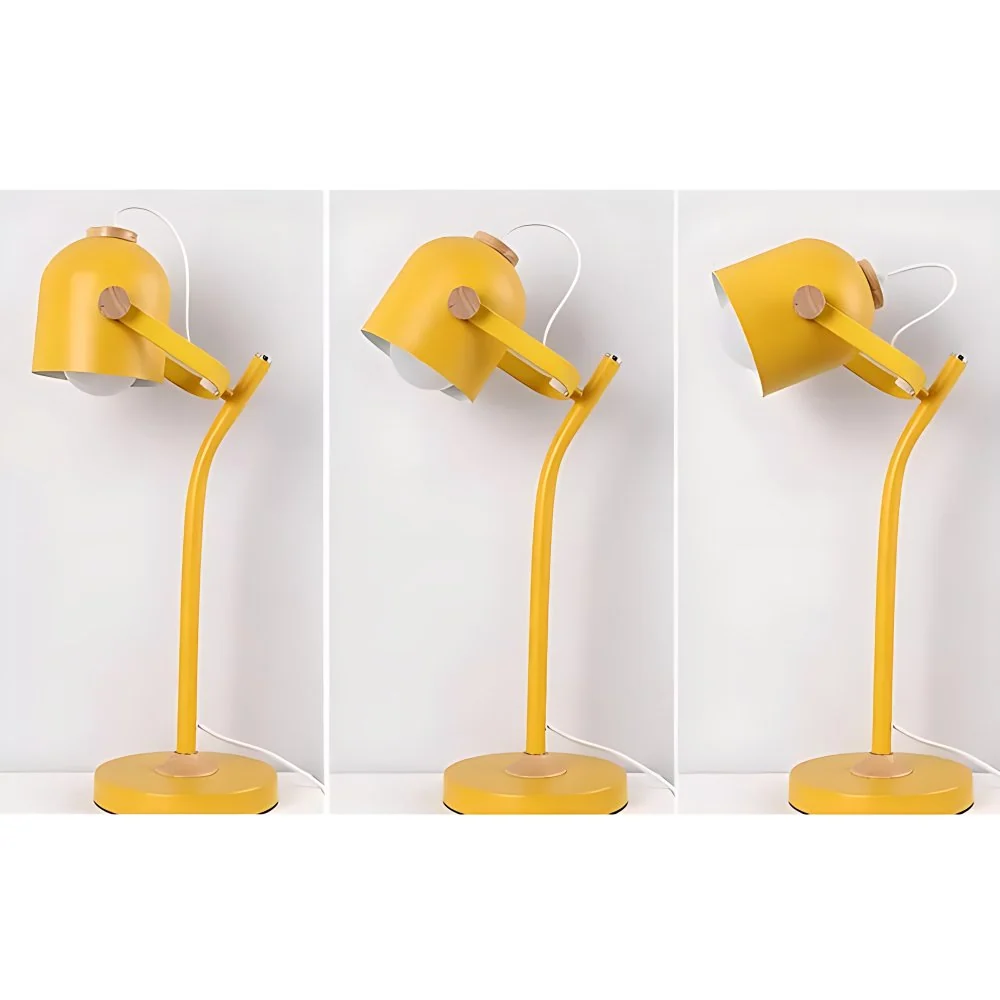Draaibare Macaron Stijlvolle bureaulamp Cup Shade 1 licht metalen leeslamp voor studeerkamer Clearhalo