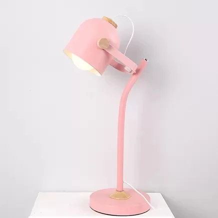 Draaibare Macaron Stijlvolle bureaulamp Cup Shade 1 licht metalen leeslamp voor studeerkamer Clearhalo