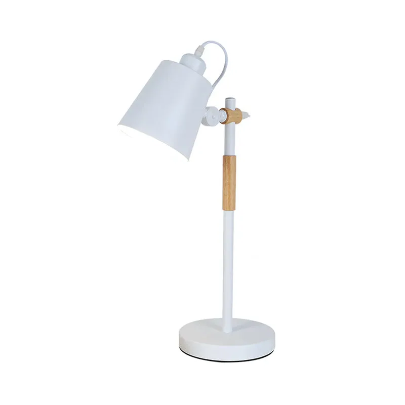 Draaibare metalen emmer bureaulamp studeerkamer 1 kop leeslamp Macaron-stijl Clearhalo