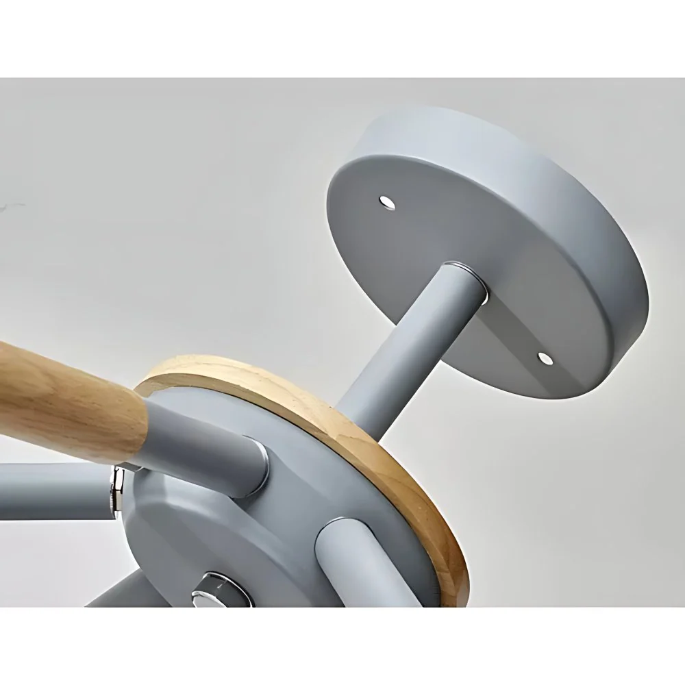 Draaibare metalen fleskroonluchter 3 lampen Scandinavische stijlvolle hanglamp voor eettafel Clearhalo