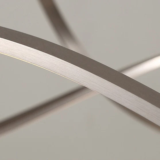Draaiende acrylplafondlamp Moderne LED 1/2/3-lichts Chroom/gouden kroonluchterhanger warm/wit/natuurlijk licht Clearhalo