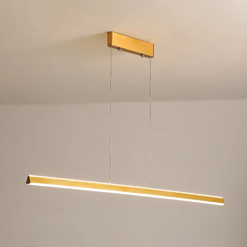 Driehoekige prismabalk hanglamp Eenvoudige aluminium eetkamer LED hangend eilandlicht Clearhalo
