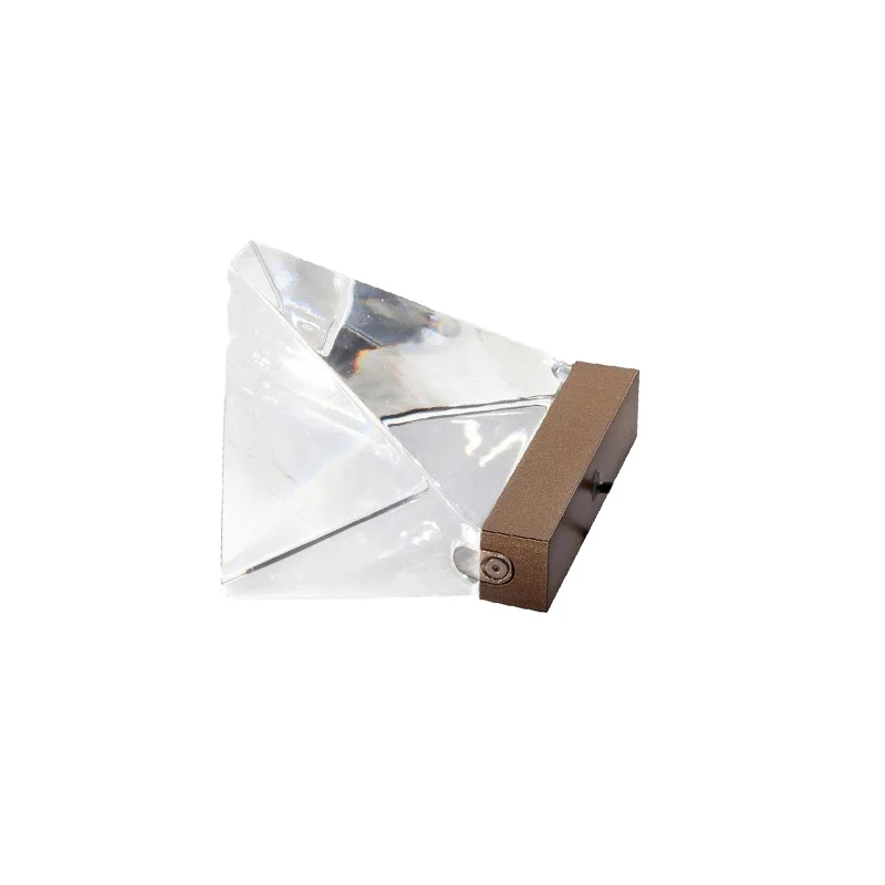 Driehoekige woonkamer bureaulamp Helder kristal LED-minimalisme Nachttafellamp Clearhalo