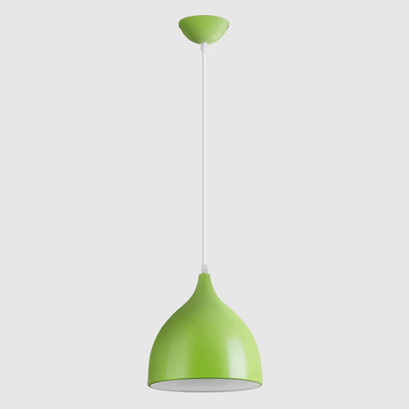 Droplet Restaurant Hanglamp Aluminium 1 Kop Macaron Stijlvolle hanglamp Clearhalo