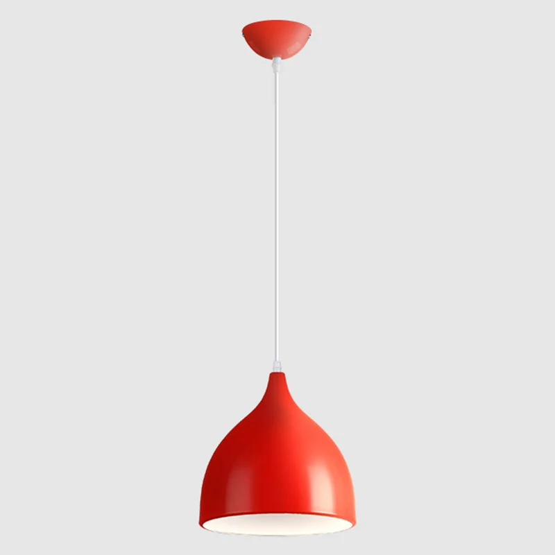 Droplet Restaurant Hanglamp Aluminium 1 Kop Macaron Stijlvolle hanglamp Clearhalo