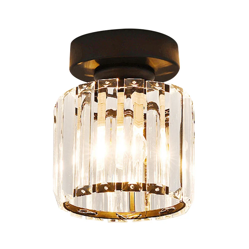 Drum Clear Crystal semi-inbouw metalen moderne semi-inbouw plafondlamp voor gang Clearhalo