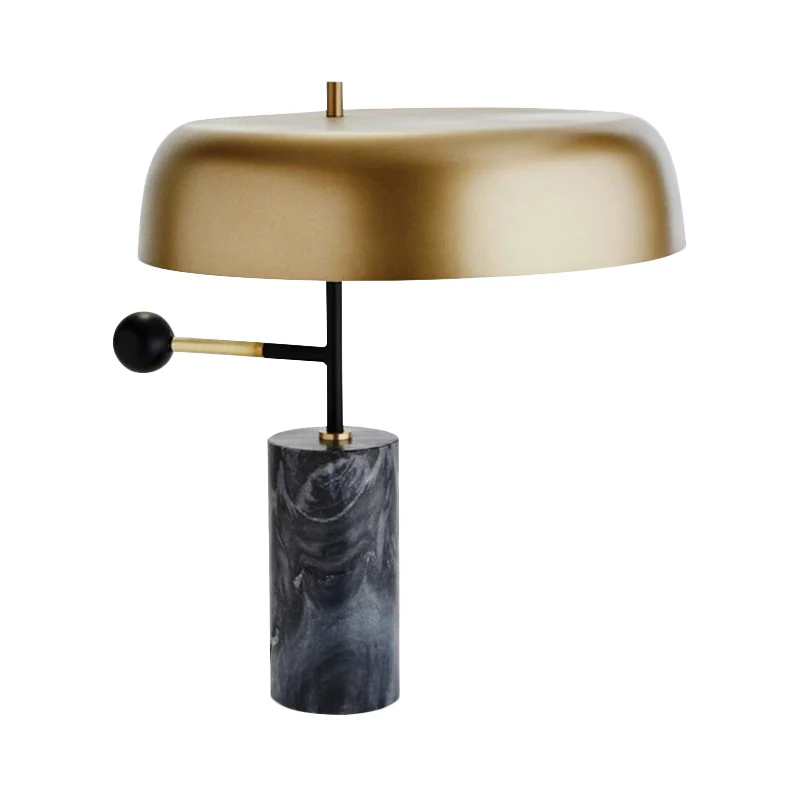 Drum Shade Taakverlichting Modernisme Metaal 1 Kop Gouden Nachttafellamp voor Nachtkastje Clearhalo