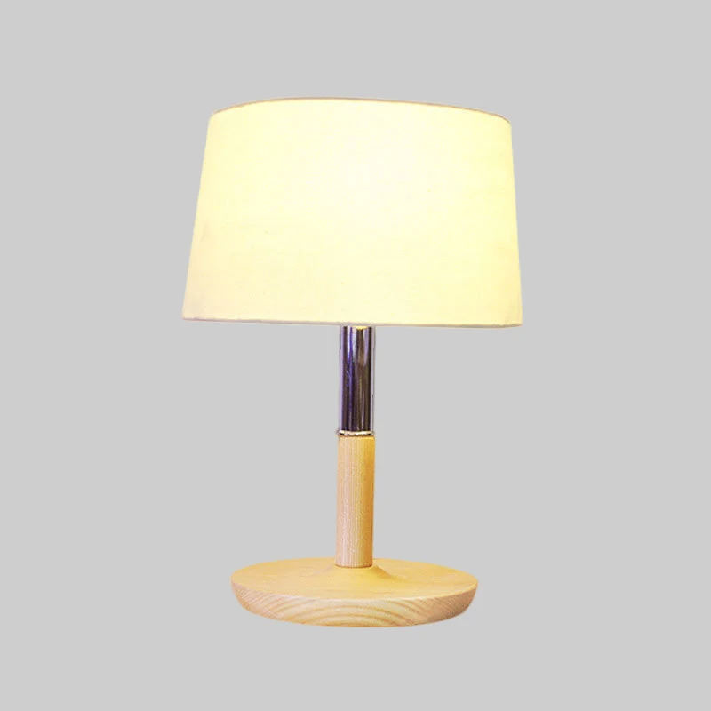 Drum Shade Taakverlichting Modernisme Stof 1 Lamp Leeslamp wit voor studeerkamer Clearhalo