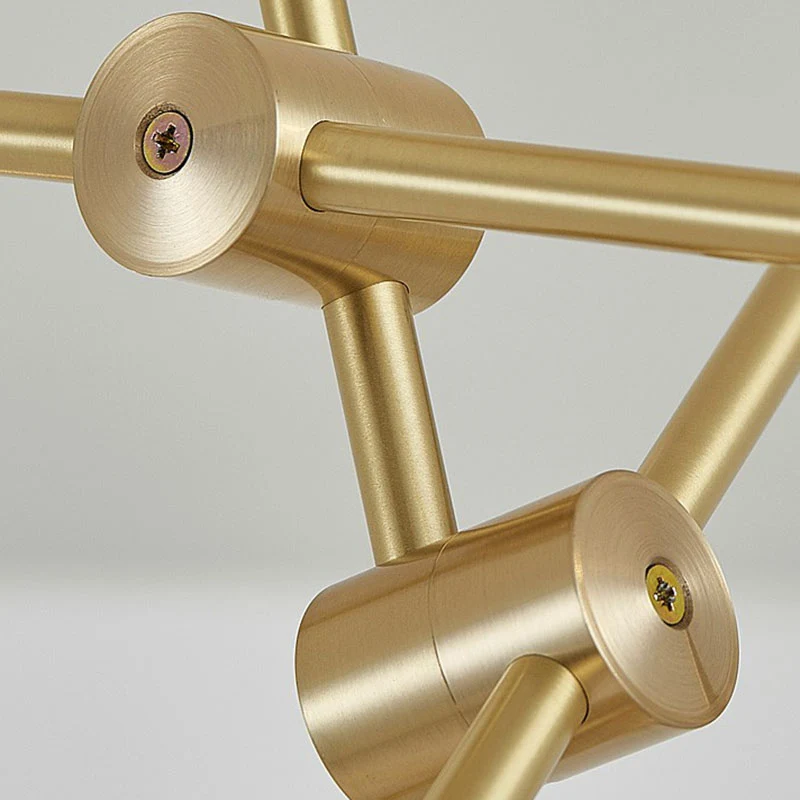 Eenvoud Draaibare armkroonluchter Metalen woonkamerplafondhanglamp met open lampontwerp Clearhalo