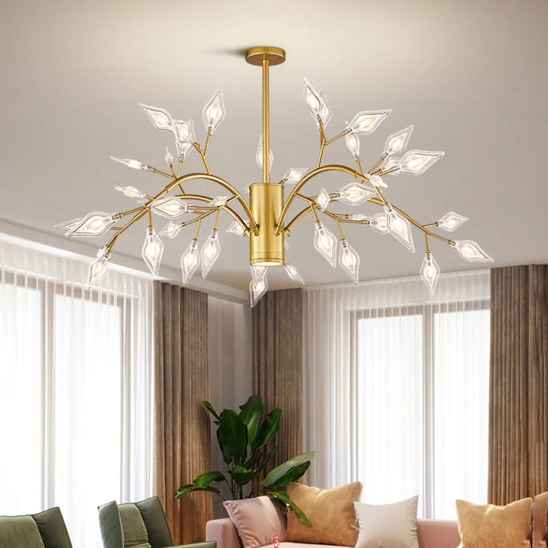 Eenvoud Firefly kroonluchter licht acryl woonkamer LED hanglamp Clearhalo