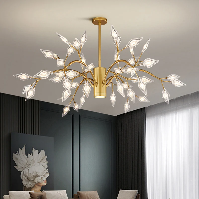 Eenvoud Firefly kroonluchter licht acryl woonkamer LED hanglamp Clearhalo