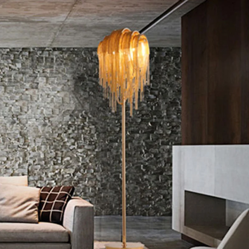 Eenvoud LED staande verlichting Flow Reading vloerlamp met aluminium kap voor woonkamer Clearhalo