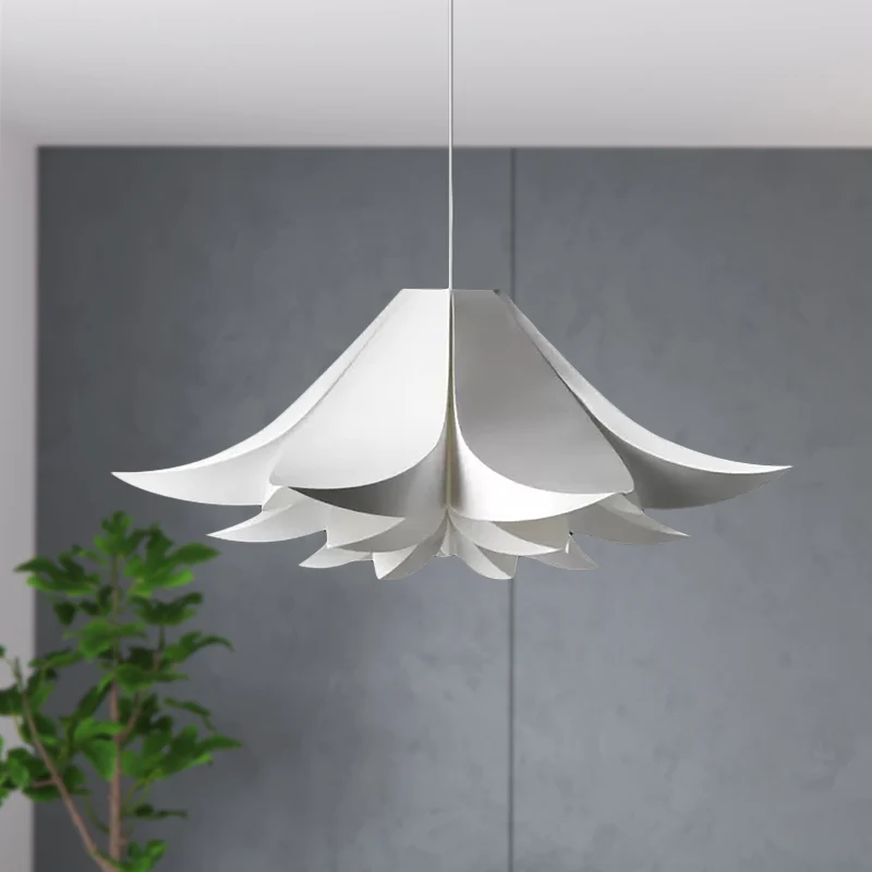 Eenvoud Petal Hanglamp Kit Acryl 21,5 "/27,5"/31,5 "brede 1-lichts keukenplafondhanger Clearhalo